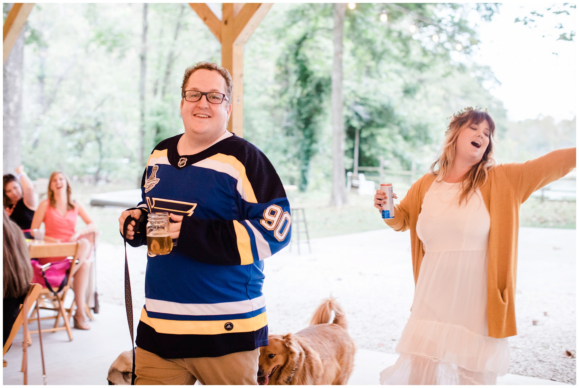Nena & Alex • St. Louis Blues Themed Wedding at Lost Hill Lake Events