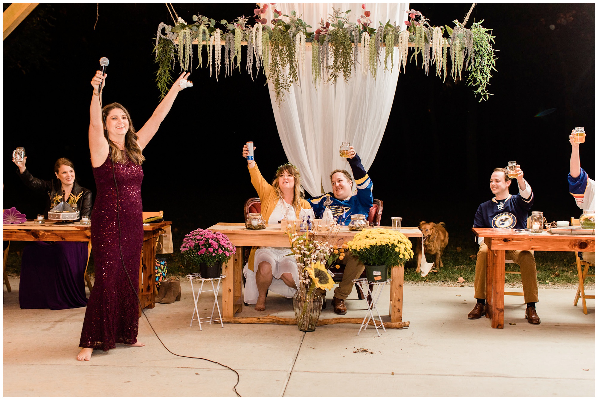 Nena & Alex • St. Louis Blues Themed Wedding at Lost Hill Lake Events
